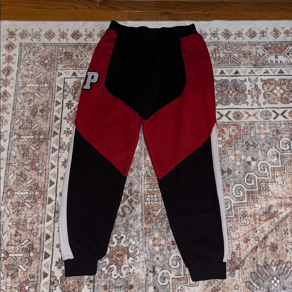 Pink Dolphin Red and Black Sweatpants